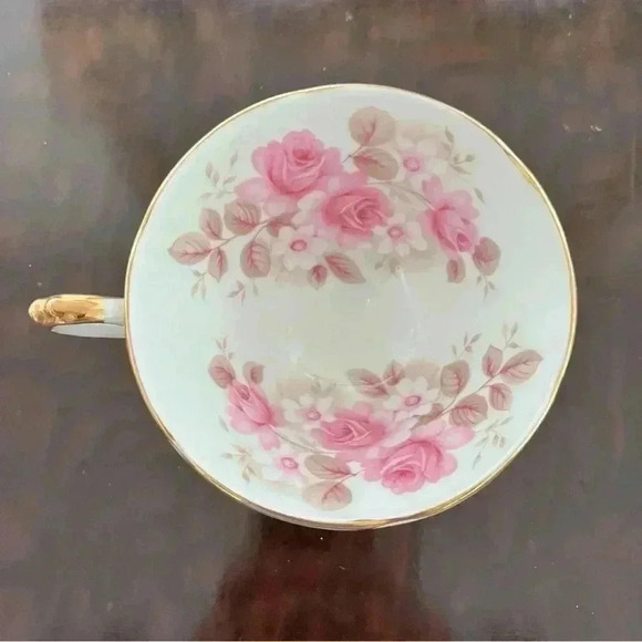 Vintage Grannycore Royal Sutherland England Teacup Pink and White Flowers - Picture 5 of 6